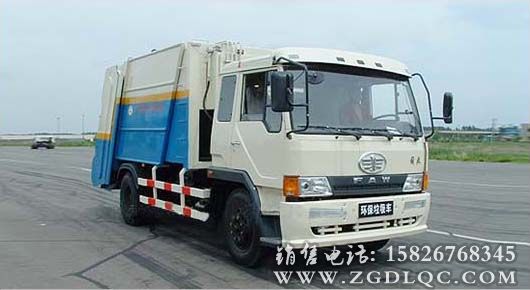 解放單橋壓縮式垃圾車